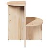 vidaXL Kaffebord Naturlig 50 x 40 x 50 cm Heltre furu