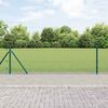 vidaXL Gjerdep&aring;le gr&oslash;nn 10 x 0,6 m (12 x 12 mm mesh) St&aring;l og PVC