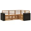vidaXL Utend&oslash;rs sofa-sett 4 stk. Polyester