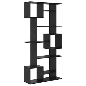 vidaXL Bokskap Svart Eik 92 x 29 x 188 cm Konstruert tre