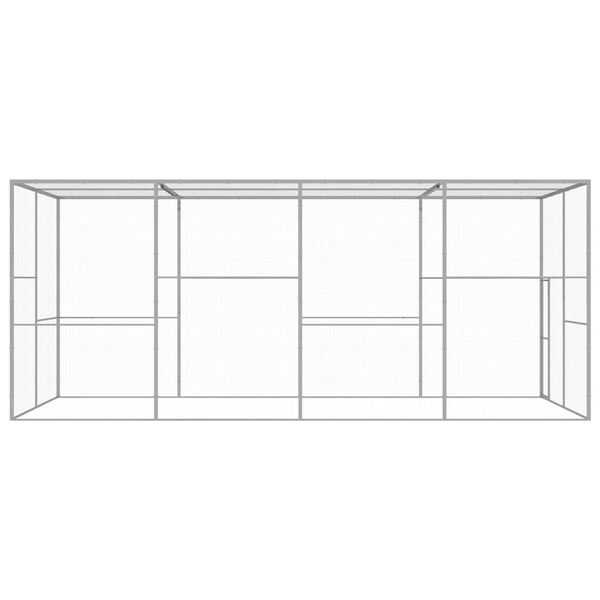 vidaXL Katteg&aring;rd 6x3x2,5 m galvanisert st&aring;l