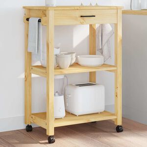 vidaXL Kj&oslash;kkenvogn MONZA 60x40x88,5 cm heltre furu
