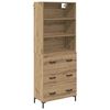 vidaXL H&oslash;yskap Artisan Eik 69,5 x 34 x 180 cm Konstruert tre
