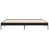 vidaXL Sengeramme svart 200x200 cm konstruert tre og metall