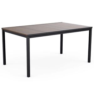 Keter Signature Porto-bord 160 cm - ask og svart st&aring;l