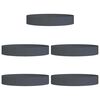 vidaXL Plante ring 5 pcs Antrasitt 120 x 120 x 20 cm Kaldvalsest&aring;l