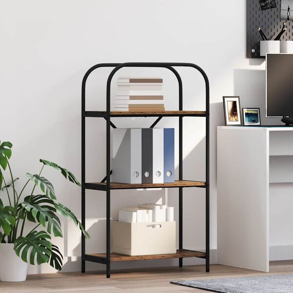 vidaXL Bokhylle Gammelt tre 60 x 30 x 109 cm Konstruert tre