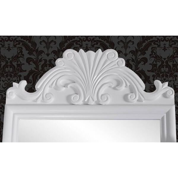 vidaXL Sminkebord med rektangul&aelig;rt svingspeil MDF