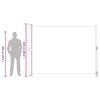 vidaXL Uttrekkbar sidemarkise 220x300 cm svart