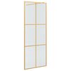 vidaXL Walk-in Dusjvegg Gull 80 x 195 cm herdet glass