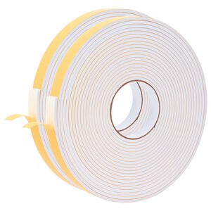 vidaXL Selvklebende skum tape 2 stk. Hvit 20mm x 10m CR skum