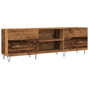 vidaXL TV-benk gammelt tre 150x30x50 cm konstruert tre