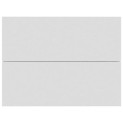 vidaXL Nattbord hvit og sonoma eik 40x30x30 cm sponplate