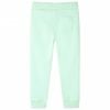 Joggebukser for barn knallgr&oslash;nn 140