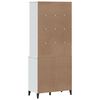 vidaXL Highboard VIKEN hvit 80x40x190 cm heltre furu