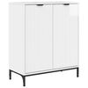 vidaXL Serviesskap H&oslash;yglanset hvit 69,5 x 33 x 82 cm Konstruert tre