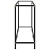 vidaXL Konsollbord gjennomsiktig 120x35x75 cm herdet glass