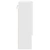vidaXL Speilskap med dør Høyglans hvit 59 x 17 x 55 cm Konstruert tre