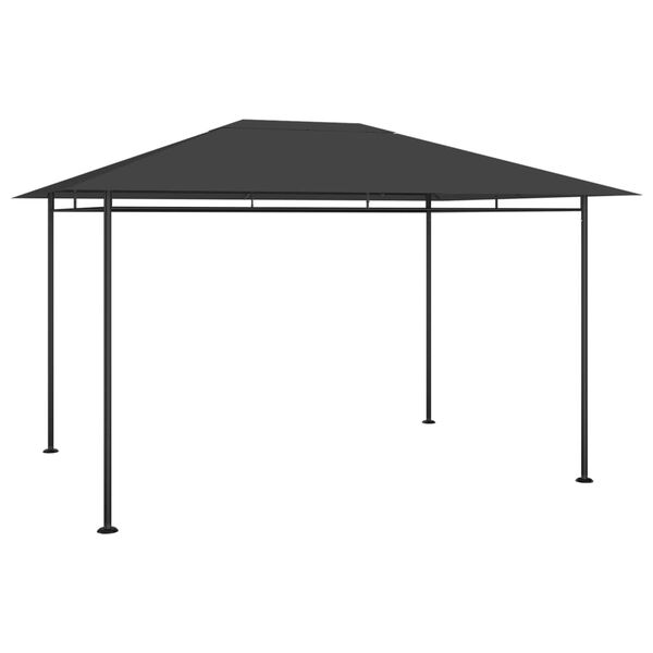 vidaXL Paviljong 384x281x270 cm antrasitt 180 g/m&sup2;
