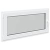 vidaXL Kj&oslash;levindu RISOR 120 x 60 cm PVC og glass Hvit