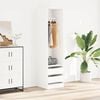 vidaXL Garderobe med skuffer hvit 50x50x200 cm konstruert tre