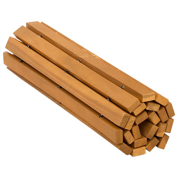 vidaXL Badematte Ensfarget Brun 60 x 40 cm tre