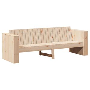 vidaXL Hagem&oslash;belsofa Naturlig 185,5 x 60 x 62 cm Massiv furu