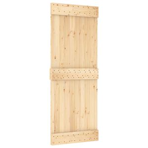 vidaXL Skyved&oslash;r NARVIK Naturlig og svart 80 x 210 cm (152,5 cm)