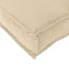 vidaXL Pute Beige 120 x 40 x 12 cm Oxford Stoff