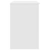 vidaXL Skrivebord hvit 86x49x76 cm konstruert tre