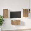 vidaXL TV-benksett 3 pcs artisan eik 60 x 30 x 30 cm Konstruert tre