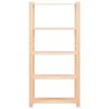 vidaXL Lagringshyller 5 etasjer 10stk 80x38x170 heltre furu 250 kg