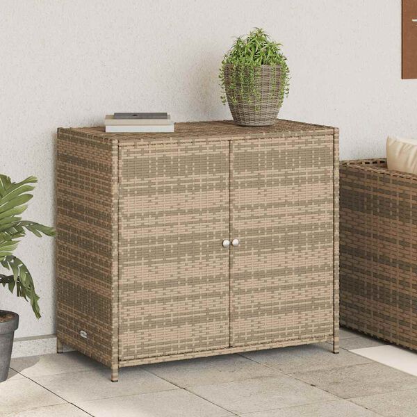 vidaXL Putekasse beige 83x45x76 cm polyrotting