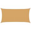 vidaXL Solseil 160 g/m&sup2; rektangul&aelig;r sand 2,5x5 m HDPE