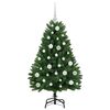 vidaXL Kunstig juletre med 150 LED gr&oslash;nn 120 cm PVC og metall