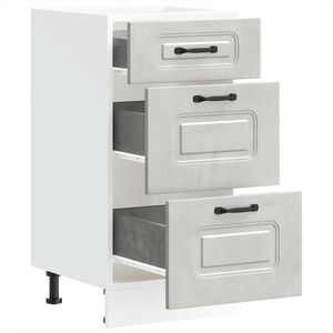 vidaXL Kj&oslash;kken underskap Kalmar betonggr&aring; konstruert tre