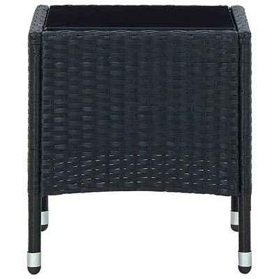 vidaXL Hagebord svart 40x40x45 cm polyrotting