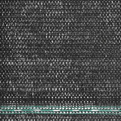 vidaXL Tennisskjerm HDPE 1,6x50 m svart