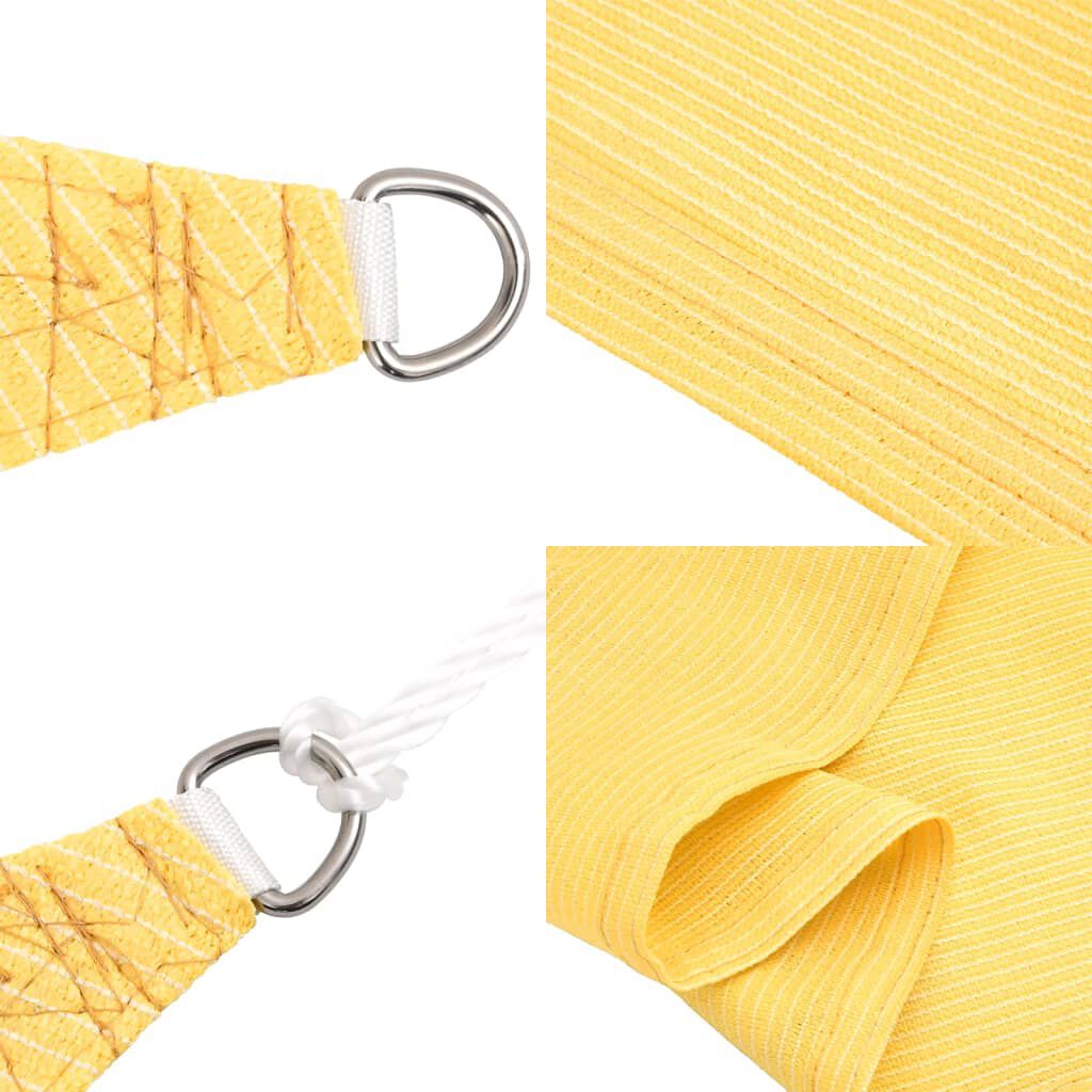 vidaXL Solskjerm Seil HDPE Trekant 5x5x5 m Beige