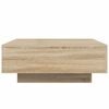 vidaXL Salongbord sonoma eik 80x80x31 cm sponplate