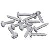 vidaXL Trefester 12 stk. s&oslash;lv M3,5 x 20 mm St&aring;l