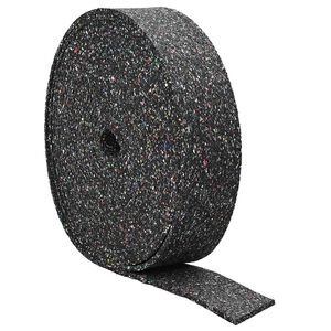 vidaXL Gummigranulat rulle Svart 2000 x 10 x 0,6 cm Gummi