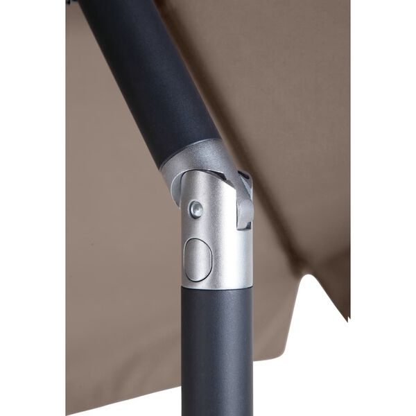 Madison Hageparasoll Tenerife 300 cm rund gr&aring;brun