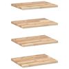 vidaXL Flytende hyller 4 stk 40x30x2 cm ubehandlet heltre akasie