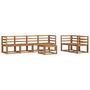 vidaXL Utend&oslash;rs sofa-sett 7 pcs Naturlig