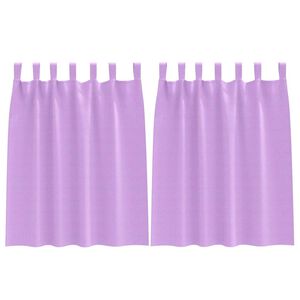 vidaXL M&oslash;rkleggende Gardiner med Ringer 2 pcs Lilla 140 x 140 cm