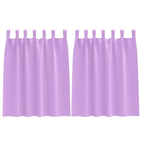 vidaXL M&oslash;rkleggende Gardiner med Ringer 2 pcs Lilla 140 x 140 cm