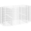 vidaXL Gabion h&oslash;ybed galvanisert jern 200x100x100 cm