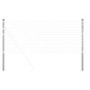 vidaXL Gjerdep&aring;le 2 pcs s&oslash;lv 110 cm Pulverlakkert st&aring;l