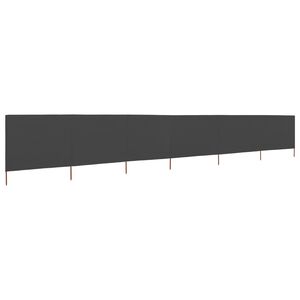 vidaXL Vindskjerm 6 paneler stoff 800x80 cm gr&aring;